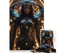 Rompecabezas Guerrero del Futuro para Adolescentes 1000 Piezas Pensamiento Lógico Escape Tranquilo Cierre Perfecto (38x52cm)