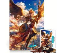 Rompecabezas Guerrero del Olimpo 1000 Piezas Diversión para ejercitar la Mente Componentes robustos y de Corte Limpio Un Entretenimiento cautivador para Disfrutar en casa (50x75cm)