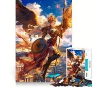 Rompecabezas Guerrero del Olimpo de 1000 Piezas para Adolescentes Juego para estimular la Mente Montaje Firme y Seguro Actividad Divertida para Toda la Familia (38x26cm)