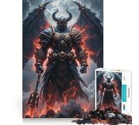 Rompecabezas Guerrero Demonio Alado con Armadura 1000 Piezas Entrenamiento Mental Diversión Garantizada Componentes Resistentes y de Corte Limpio Un Entretenimiento cautivador para Disfrutar en casa