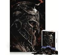 Rompecabezas Guerrero Espartano en la Guerra, 1000 Piezas para Adolescentes, Juguete de Pensamiento, Diversión Compartida, Bordes Precisos, Artículo de Deseo de Santa Claus 38x52cm