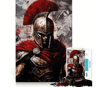 Rompecabezas Guerrero Espartano para Adultos, 1000 Piezas, Juguete de Lógica Mental, Suave, Relajante, Corte Firme, Lista de Deseos de Santa Claus 38x52cm