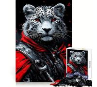 Rompecabezas Guerrero Leopardo de Las Nieves para Adolescentes, 1000 Piezas, Lógica Clara, Juguete, Lento, Disfruta, Corte, Sorpresa de Cumpleaños (38x26cm)