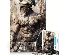 Rompecabezas Guerrero Luchador para Adultos 1000 Piezas Juego de Concentración Mental Corte de Precisión Bordes Lisos Un Reto Divertido para Pasar el Tiempo (38x26cm)