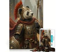 Rompecabezas Guerrero Panda para Adolescentes, 1000 Piezas, Fortalece la Memoria, Alivia la Tensión, Bordes Lisos, Sorpresa Navideña (38x52cm)