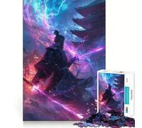 Rompecabezas Guerrero Samurai Místico para Adultos, 1000 Piezas, Juguete para Concentrar el Cerebro, Tiempo de Relajación, Bordes Ajustados, Elige tu Deseo de Santa Claus (38x52cm)
