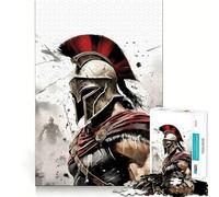 Rompecabezas Guerrero Soldado de 1000 Piezas Juego para ejercitar la Mente Artesanía de Corte experta Un pasatiempo Fascinante para los Momentos de Ocio (38x52cm)