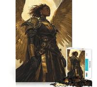 Rompecabezas Guerreros Angélicos de 1000 Piezas para Adultos Juego Divertido y fácil de armar Ideal para divertirse en Familia Actividad Nocturna (38x26cm)