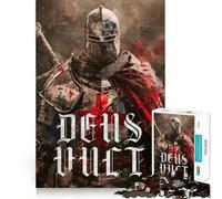 Rompecabezas Guerreros de la Cruz para Adolescentes 1000 Piezas Juego para estimular la Mente Montaje Firme y Seguro Actividad para Fortalecer los Lazos Familiares (38x26cm)