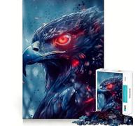 Rompecabezas Halcón de Ojos Rojos para Adolescentes, 1000 Piezas, Juego Mental, Juguete Relajante, Corte preciso, (50x75cm)