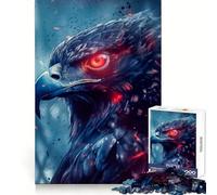 Rompecabezas Halcón de Ojos Rojos para Adolescentes, 1000 Piezas, Juego Mental, Juguete Relajante, Corte preciso, (50x75cm)