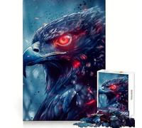 Rompecabezas Halcón de Ojos Rojos para Adolescentes, 1000 Piezas, Juguete Mental, Escapada Calma, Borde Preciso, Regalo Increíble (38x52cm)