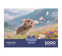 Rompecabezas Hamster De 1000 Piezas para Adultos, Rompecabezas Spring Escena de Campo de Flores Adultos, Juego De Habilidad Difícil De Completar 70x50cm/1000pcs