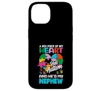 Rompecabezas Heart Nephew Support Autism Awareness Carcasa para iPhone 14