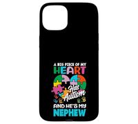 Rompecabezas Heart Nephew Support Autism Awareness Carcasa para iPhone 15 Plus