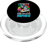 Rompecabezas Heart Nephew Support Autism Awareness PopSockets PopGrip para MagSafe