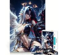 Rompecabezas híbrido de ángel y Demonio para Adultos,1000 Piezas,Juego para estimular la Mente,diseño Ajustado sin Huecos,Regalo de cumpleaños,Juguete para ejercitar la Mente (38x52cm)