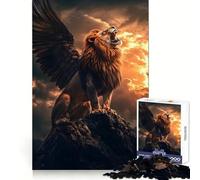Rompecabezas híbrido de Animales león y águila, para Adultos, 1000 Piezas, para desarrollar la Memoria, Entretenimiento Tranquilo, Bordes limpios, (38x26cm)