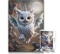 Rompecabezas híbrido de Unicornio, dragón y búho, 1000 Piezas, Desarrollo cognitivo, Divertido Juego, celebración Especial, Regalo, tamaño 38x52cm