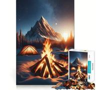 Rompecabezas Hoguera de montaña de 1000 Piezas para Adultos Juguete Inteligente para Jugar en Interiores Corte preciso Un Regalo Encantador 50x75cm
