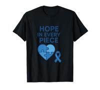 Rompecabezas Hope in Every Piece para concientizar sobre el Autismo, diseño Camiseta