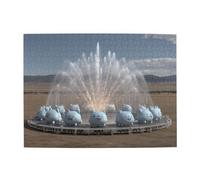 Rompecabezas horizontal de madera con fuente del desierto, 500 piezas, desarrolla habilidades prácticas para relajarse e interactuar entre padres e hijos