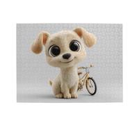 Rompecabezas horizontal de madera para cachorros de ojos grandes, 500 piezas, desarrolla habilidades prácticas para relajarse e interactuar entre padres e hijos