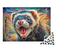 Rompecabezas Hurón 1000 Piezas para Adultos Y Familias - Puzzle DIY, Desafío Satisfactorio 52x38cm/1000pcs