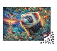 Rompecabezas Hurón 1000 Piezas para Adultos Y Niños - DIY Puzzle Entretenimiento Creativo Y Desafío Relajante 38x26cm/1000pcs