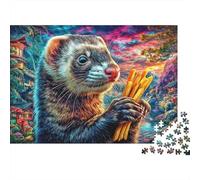 Rompecabezas Hurón 1000 Piezas para Adultos Y Niños - DIY Puzzle Entretenimiento Creativo Y Desafío Relajante 38x26cm/1000pcs