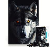Rompecabezas Husky Siberiano de Ojos Amarillos 1000 Piezas Juego de lógica y Pensamiento Experto en Corte Artesanía Tiempo de Tranquilidad Ejercicio Mental en casa (38x26cm)
