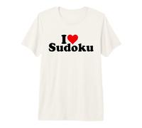 Rompecabezas I Love Heart Sudoku Camiseta Premium