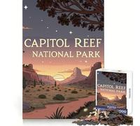 Rompecabezas ilustrado del Parque Nacional Capitol Reef para Adolescentes, 1000 Piezas, desafío Inteligente, Escape Relajante, Cierre Fino, Bonito Regalo (50x75cm)
