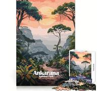 Rompecabezas ilustrado del Parque Nacional de Ankarana, Madagascar, 1000 Piezas para Adolescentes Ejercicio cognitivo Actividad Suave Sin Bordes ásperos Regalo significativo (50x75cm)