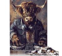 Rompecabezas ilustrados de DJ Bull, 500 Piezas, de Madera, Ideales para Adultos y como Regalo Familiar (52 x 38 cm).