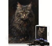 Rompecabezas Imaginario de Gato Persa de 1000 Piezas para Adolescentes, Juguete de lógica, Tren, Ligero, Relajante, de Corte Suave, decoración de Pared (38x26cm)