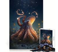 Rompecabezas Imaginario de Pulpo de 1000 Piezas para Adultos, Juguete para desafiar la Mente, Tiempo Libre, diseño nítido, Regalo increíble (38x26cm)