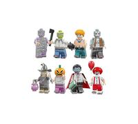 Rompecabezas infantil de 8 piezas con forma de hombre calabaza vampiro para armar, con máscara y bloques