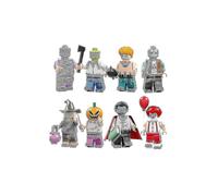 Rompecabezas infantil de 8 piezas con máscara de hombre calabaza vampiro para Halloween, bloques de