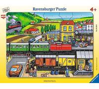 Rompecabezas Infantil Ravensburger, 05234, Viaje en Tren, Rompecabezas con Marco de 30 a 48 Piezas para niños a Partir de 4 años