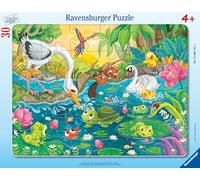 Rompecabezas Infantil Ravensburger, con Marco de 30 a 48 Piezas, Summer at The Pond, para niña o niño a Partir de 4 años, Rompecabezas, cartón Grueso y Duradero, 12004151