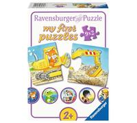 Rompecabezas Infantil Ravensburger, Obra de construcción Animal 03074, Rompecabezas de Espuma con 9 x 2 Piezas,