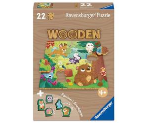 Rompecabezas Infantil Ravensburger Wooden 12004080, Happy Forest Friends,