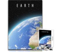 Rompecabezas Interactivo de 1000 Piezas para Adultos Planeta Tierra, Juego de Habilidad Educativo Una Gran Idea de Regalo significativa Tamaño 38x26cm