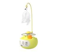 Rompecabezas interactivo para gatos - 26,7 x 11,9 x 11,9 cm, esfera oscilante para, bola de plumas, compromiso felino impulsado por movimiento | Sistema de entrenamiento, ejercicio de entretenimiento