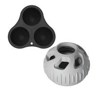 Rompecabezas interactivo para perros Bola de alimentador - Dosificación de trate Juguetes de alimentación lenta | Durable, diseño moderno, bola de rompecabezas resistente para perros pequeños