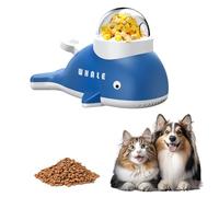 Rompecabezas interactivo para perros, dispensador de golosinas para perros, dispensador de comida para mascotas de ballena, cuenco de alimentación lenta para gatos, entrenamiento y estimulación