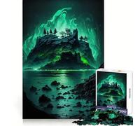 Rompecabezas Isla Aurora de 1000 Piezas para adolescentesDesafío inteligenteActividad tranquilaCierre finoRegalo Encantador(38x26cm)