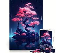 Rompecabezas Isla de los Cerezos en Flor para Adultos,1000 Piezas,Ejercicio Mental,diversión Tranquila,Cierre Seguro,Gran Regalo (50x75cm)
