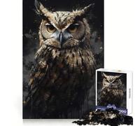 Rompecabezas Isla Encantada del Búho, 1000 Piezas, Juguete para desarrollar la Mente, Juego Relajante, Pieza de colección de Arte de Corte preciso (38x26cm)